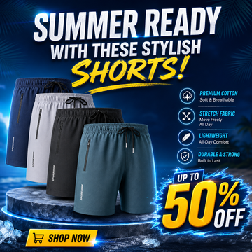 Premium Men’s Shorts – Pack of 4 | Comfortable, Stylish & Everyday Wear